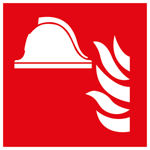 pictogramme de sécurité incendie : emplacement des équipements de lutte contre l'incendie